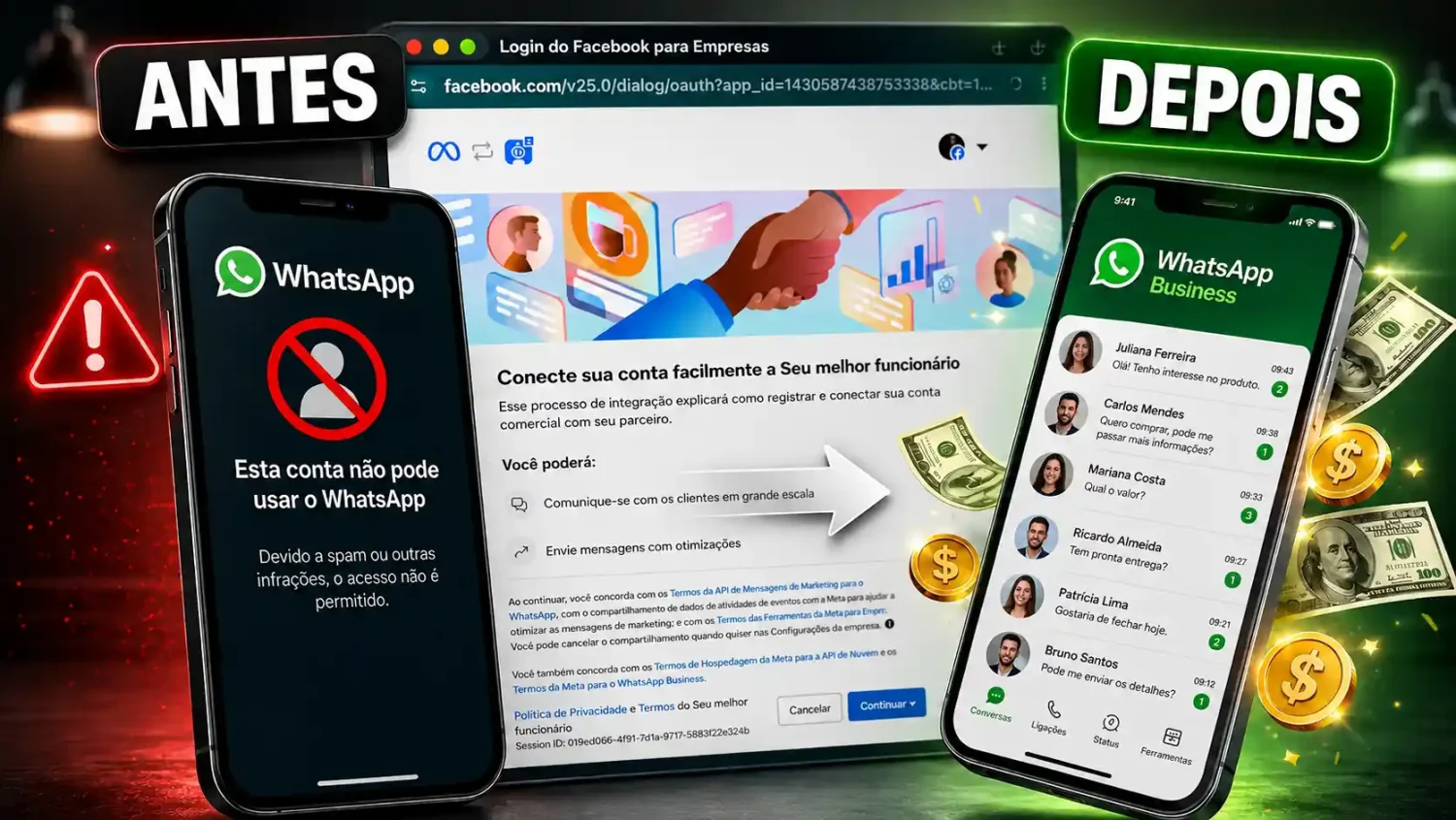 Plataforma CRM SMF: atendimento, disparos e agente de IA no WhatsApp oficial